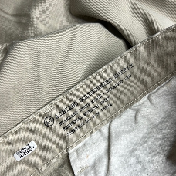 AG ADRIANO GOLDSCHMEID Supply Standard Issue Khaki-Straight Leg Twill Pant - Picture 3 of 8